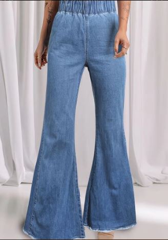 Pocket Bell-bottom Flare Jeans