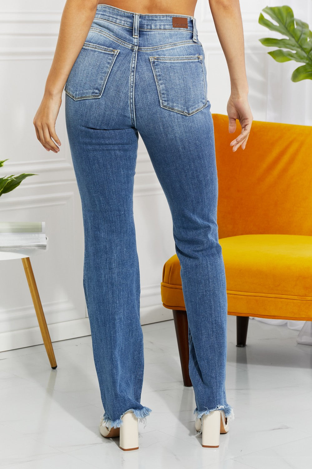 Judy Blue Full Size Janie High Waisted Patched Bootcut